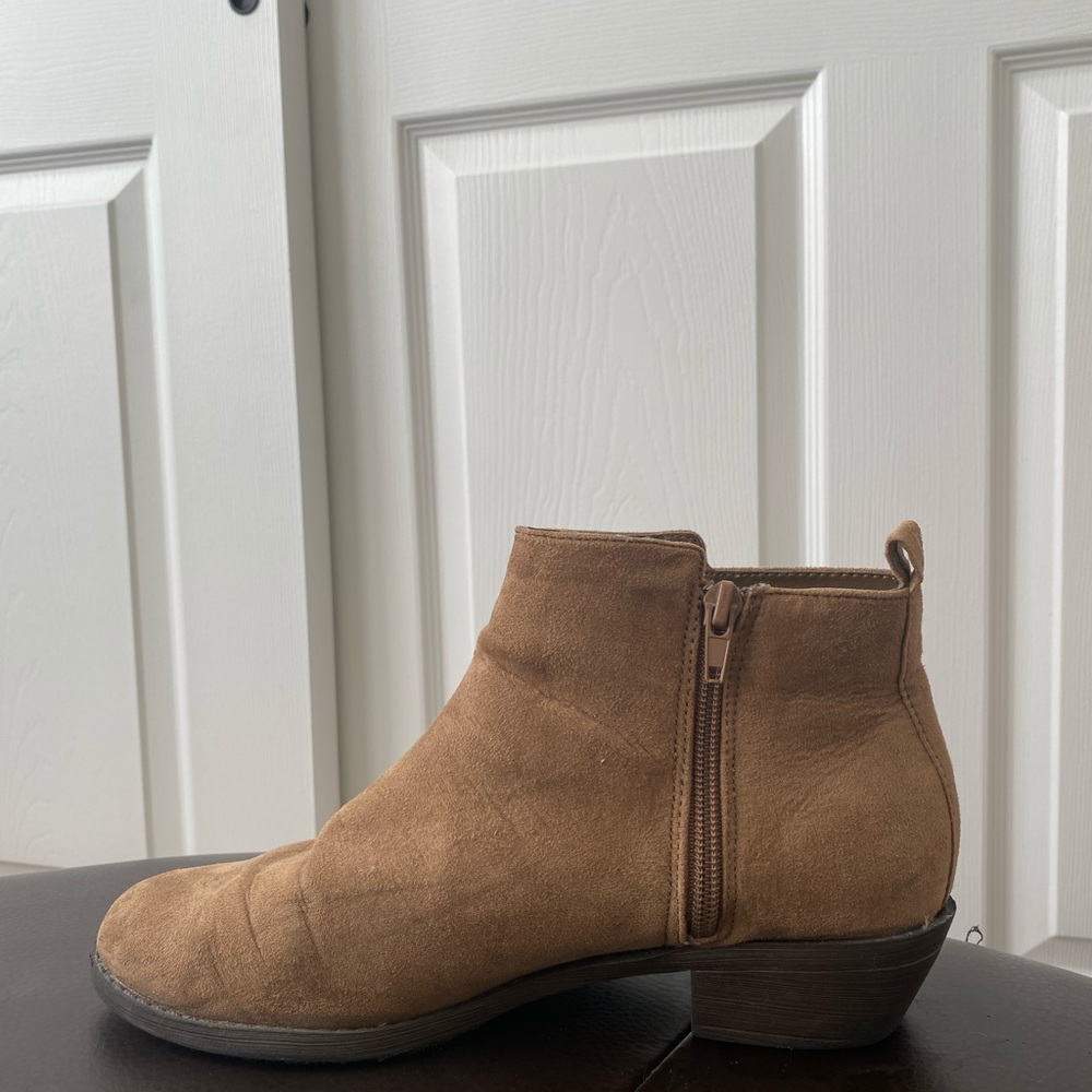 Tan ankle boots